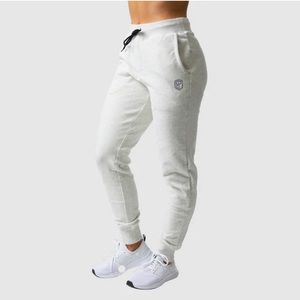 Born Primitive Female Unmatched Jogger in heather white.